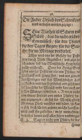 Die Ander Ursach des Schreckens wird in diesen worten gezeigt: