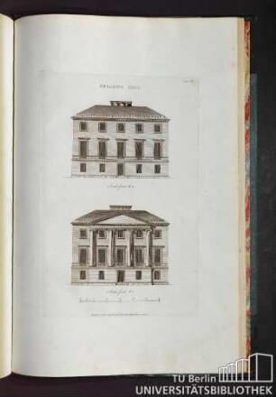 Plate 33. Mulgrave Hall. South front No. 2. South front No. 1.
