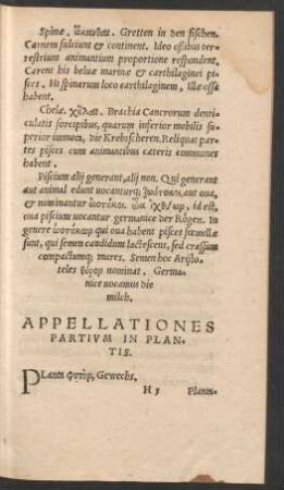 Appellationes Partium In Plantis.