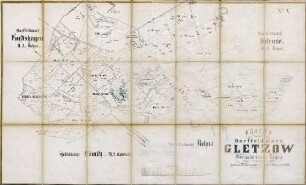 N° V; Charte von der Dorffeldmark Gletzow, Domanial Amts Rehna