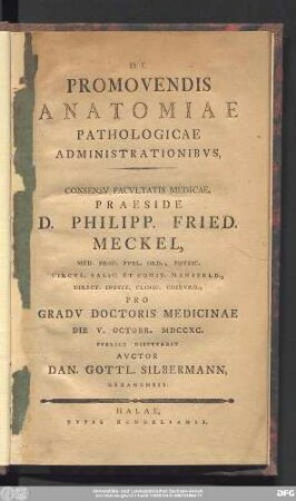 De Promovendis Anatomiae Pathologicae Administrationibvs