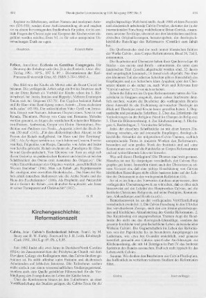 413 [Rezension] Felber, Anneliese, Ecclesia ex gentibus congregata