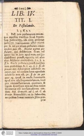 LIB. IV. TIT. I. De Postulando