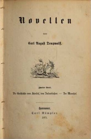 Novellen, 2