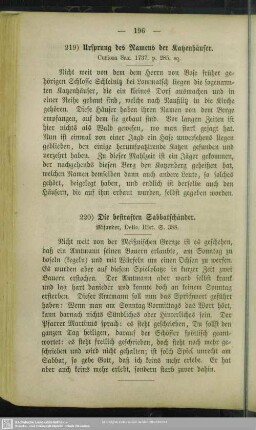 220. Die bestraften Sabbatschänder