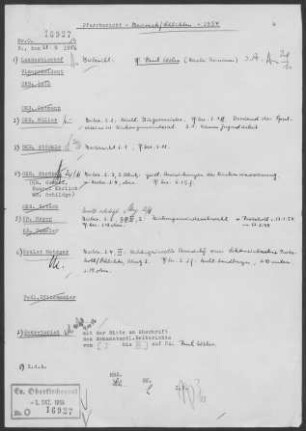 Baiereck-Schlichten: Visitationsbericht mit Pfarrbericht 1954