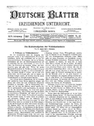 Die Kulturaufgaben der Volkshochschule : (Fortsetzung)