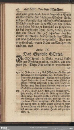 Artic. IX. Das Ebenbild Gottes