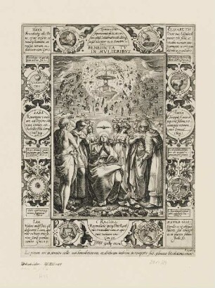 Benedicta tu in mulieribus, Blatt 1 der Folge "Allegorien zu dem Leben Christi"