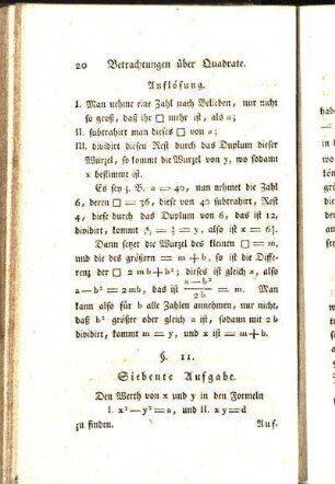 Siebente Aufgabe
