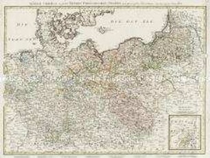 General Charte über die sämtlich Koeniglich Preussischen Staaten. Mit einer Nebenkarte: Das Fürstenthum Neufchatel