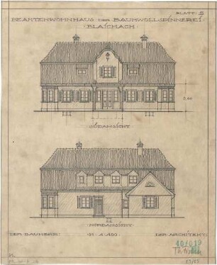 Fischer, Theodor; Blaichach; Haus Gradner - Nord u. Südseite (Ansichten)
