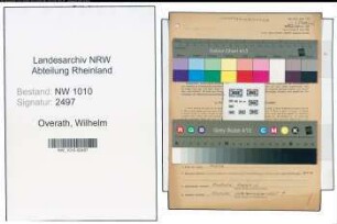 Entnazifizierung Wilhelm Overath , geb. 28.02.1914 (Einzelhaendler)