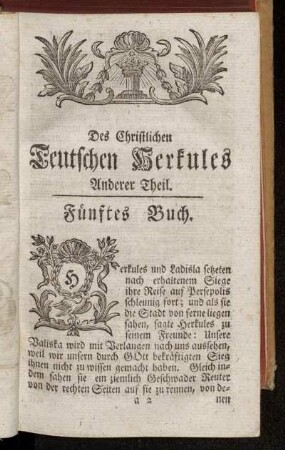 Des Christlichen Teutschen Herkules Anderer Theil.