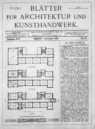 No. 12, 1. Dezember 1903