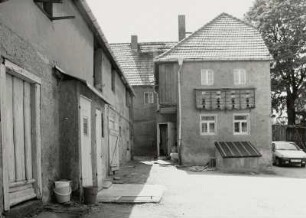 Medingen, Bauernhof : Medingen (Kreis Kamenz), Bauernhof, Weixdorfer Straße 5, 1. Hälfte 19. Jahrhundert, Hofansicht