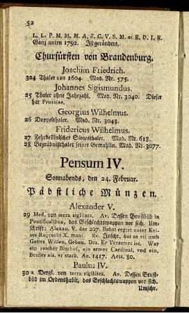 Pensum IV.
