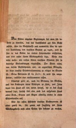 Der teutsche Bund und die teutschen Stände : Aus dem "Vaterland, Blätter für teutsches Wolks- und Staatsleben, redigirt von Friedrich Bülau und Julius Weiske"