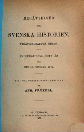 Berättelser ur Svenska historien : Till ungdomens tjenst utgifven af And. Fryxell; fortsatta af Otto Sjägren, 42