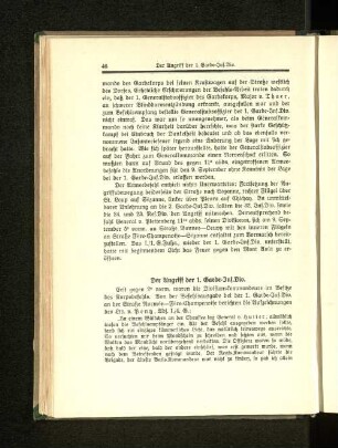 Der Angriff der 1. Garde-Inf.Div.