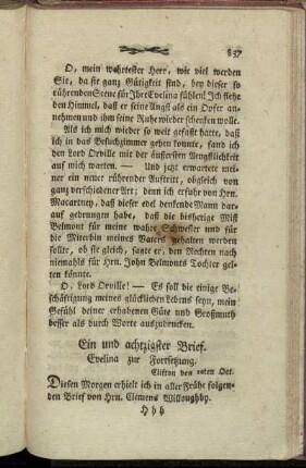 Ein und achtzigster Brief. - Vier und achtzigster Brief.