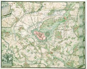 WHK 13 Spanischer Sukzessionskrieg 1701-1713 bis zum Frieden von Rastatt: Plan der Kriegssituation vor Lille seit 13. August 1708
