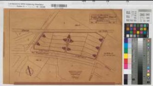 Bocholt (Bocholt) Kleinstadtsiedlung Stadtwald Lageplan 1933 1 : 1000 32 x 49 Pause Westfälische Heimstätte Dortmund Wohnungsgesellschaft Münsterland