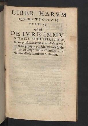 Liber harum quaestionum tertius