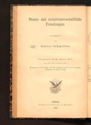 Verfassungs- und Wirtschaftsgeschichte des Herzogtums Pommern : von 1478 bis 1625