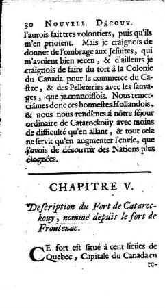 Description du Fort de Catarockouy, nommé depuis le Fort de Frontenac