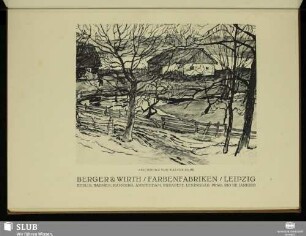 Zeichnung Von Walter Buhe Berger & Wirth / Farbenfabriken / Leipzig