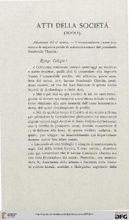 Atti della società: (1900)