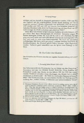 1. Zwanzig Jahre Käufe 1303-1322