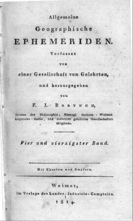 Wege - Charte durch den größten und wichtigsten Theil Europa's von Moskau bis London, und von Stockholm bis Neapel / gezeichnet von J. M. F. Schmidt, die Wege und Ortsentfernungen eingetragen von W. H. Matthias, die Chausseen von C. Klöden. - Berlin : Schropp u. Comp, 1814