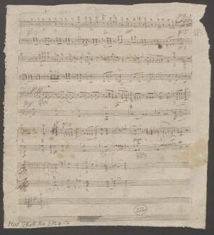Le Diable à Seville, pf, Fragments, Arr - BSB Mus.Schott.Ha 3157-2 : [heading:] Chor zu Nr 7.
