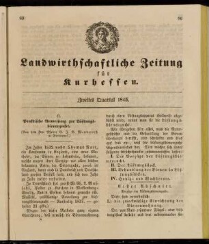 Zweites Quartal 1845