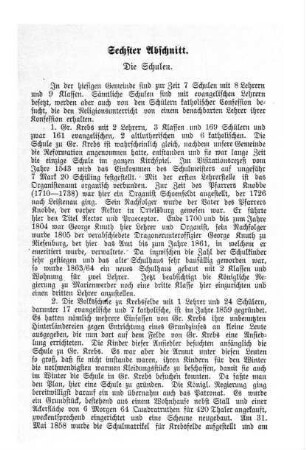 Sechster Abschnitt