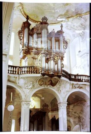 Arlesheim: Arlesheimer Dom, Silbermannorgel, von unten