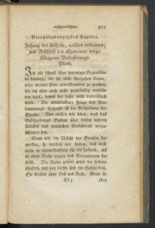Vierundzwanzigstes Kapitel. Anhang des Urtheils, welches verdammt; und Beschluss des allgemeinen vorgeschlagenen Verbesserungs-Plans