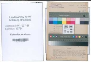 Entnazifizierung Andreas Kaessler , geb. 01.11.1901 ()