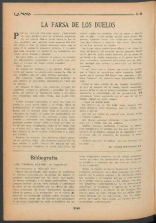 La farsa de los duelos