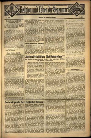 Zweite Ausgabe vom Sonntag, den 17. Juli 1932.