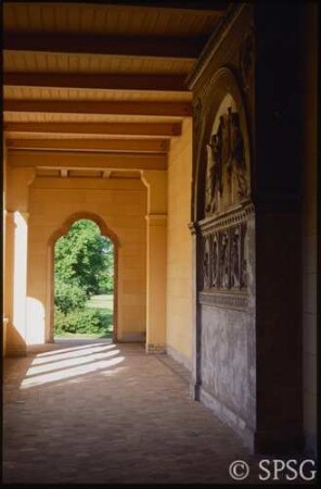 Potsdam, Park Sanssouci, Marlygarten, Atrium der Friedenskirche.