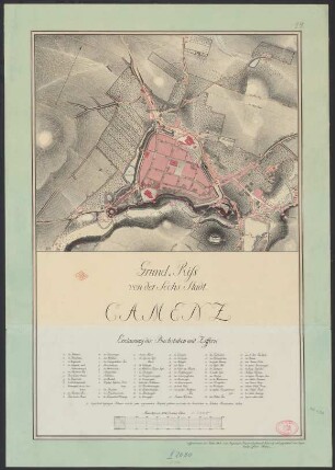 Grund-Riss von der Sechs-Stadt Camenz