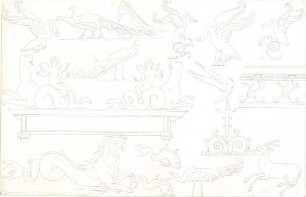 Gärtner, Friedrich von; Athen (Griechenland); Königliche Residenz (Athener Schloss) - Dekoration (Detail)
