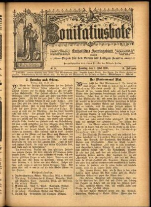 Erste Ausgabe vom Sonntag, den 02. Mai 1897.