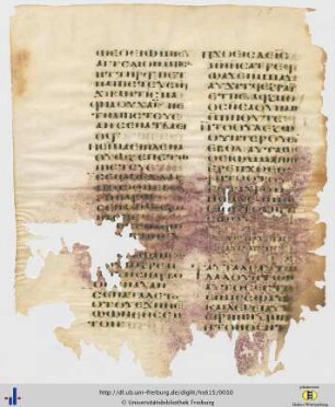 [5v] Kopt. Mark. 16?; Griech. Luk. 24:36