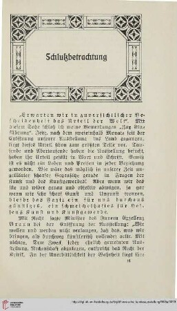 Schlußbetrachtung