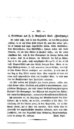 Goldkörner aus J. J. Rousseau's Emil : (Fortsetzung.)