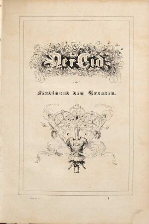Der Cid : nach spanischen Romanzen besungen ...